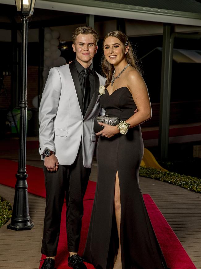 Formal for year 12 students from Emmanuel College. Zakk Hamilton and Cleo Traynor. Picture: Jerad Williams