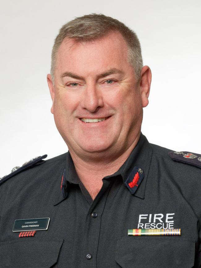 Fire Rescue Victoria commissioner Gavin Freeman.