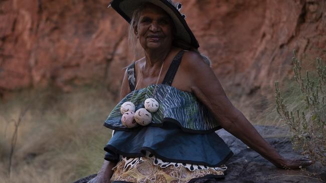 Peggy Griffiths models her winning Legacy Dress. Picture: Grace Lillian Lee and Chris Baker