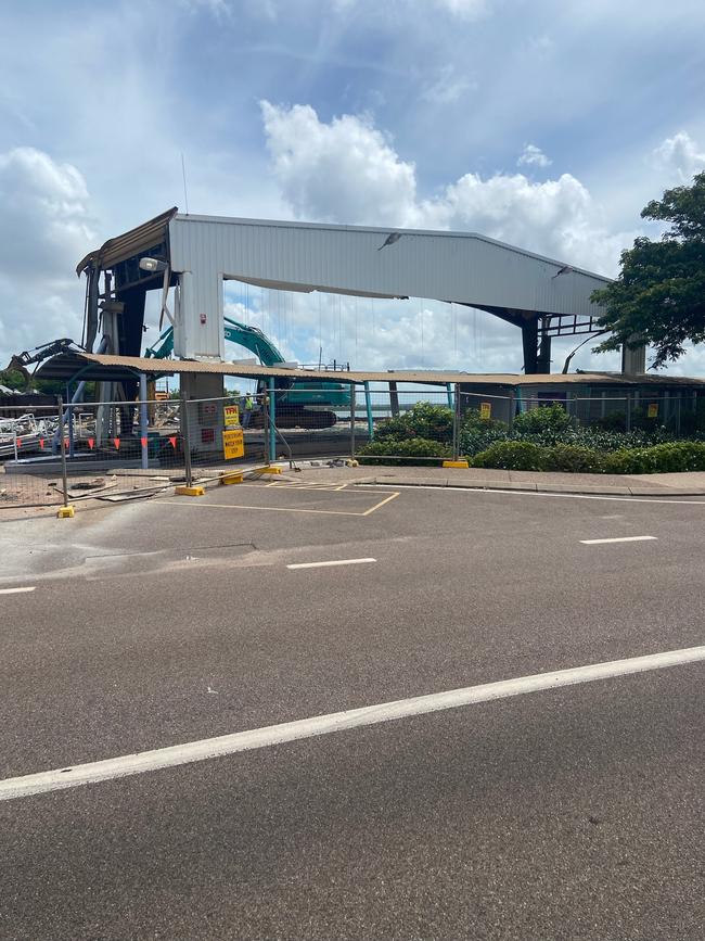 Demolition of Indo Pacific Marine at Stokes Hill to make way for the new Larrakia Cultural Centre