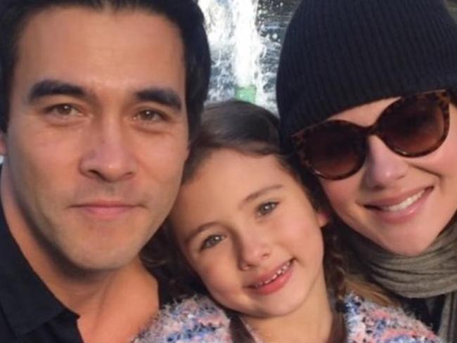 Jessica Marais with her former partner James Stewart and their daughter Scout. Picture: Instagram