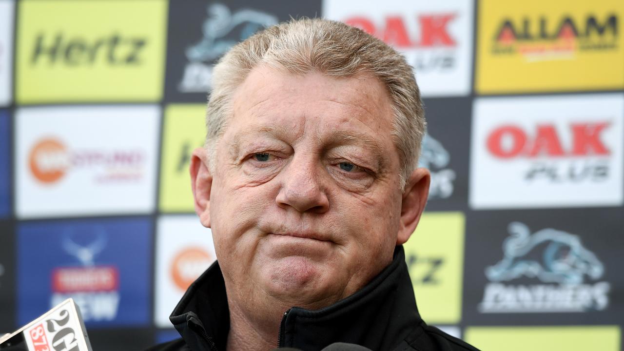 Penrith Panthers general manager Phil Gould’s podcast comments have caused a stir. (AAP Image/Joel Carrett) 