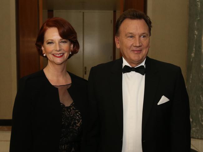 Mathieson and Ms Gillard began dating in 2006 while she was the deputy leader of the Labor Party. Picture: AAP