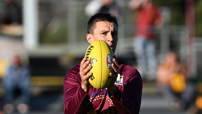 Lions midfielder Hugh McCluggage injured his hamstring in Brisbane’s loss to Hawthorn. Picture: Steve Bell/Getty Images