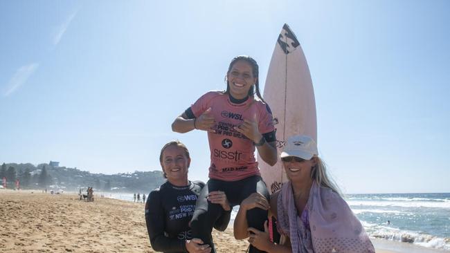 Zahli Kelly won the Central Coast Pro at Avoca Beach earlier this year. Photo: WSL/Ethan Smith