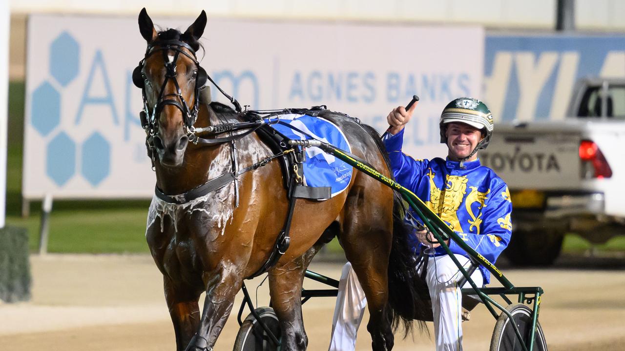 The Locomotive was a runaway winner of the Inter Dominion trotting final for trainer-driver Brad Hewitt last Saturday night. Picture: Brett Atkins/HRNSW