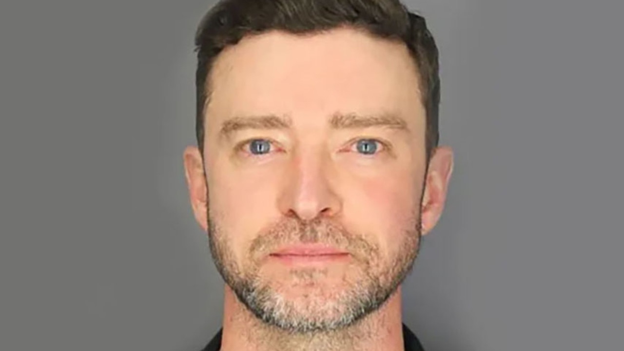 Timberlake’s mugshot after his arrest. Picture: Sag Harbor Police Department via Getty