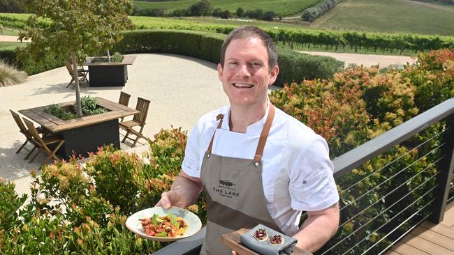 21/12/23. The Lane Vineyard with Head chef Tom Robinson.Picture: Keryn Stevens