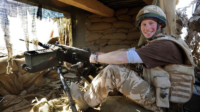 Prince Harry in southern Afghanistan in 2008.