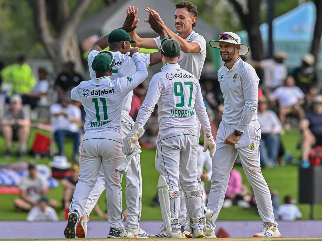 Marco Jansen towers over most cricketers. Picture: Christiaan Kotze/Gallo Images/Getty Images