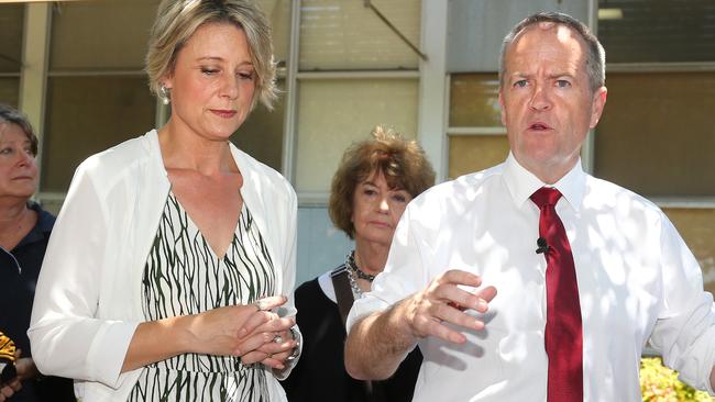 Kristina Keneally denies handing out how-to-vote cards to dementia patients. Picture: Richard Dobson