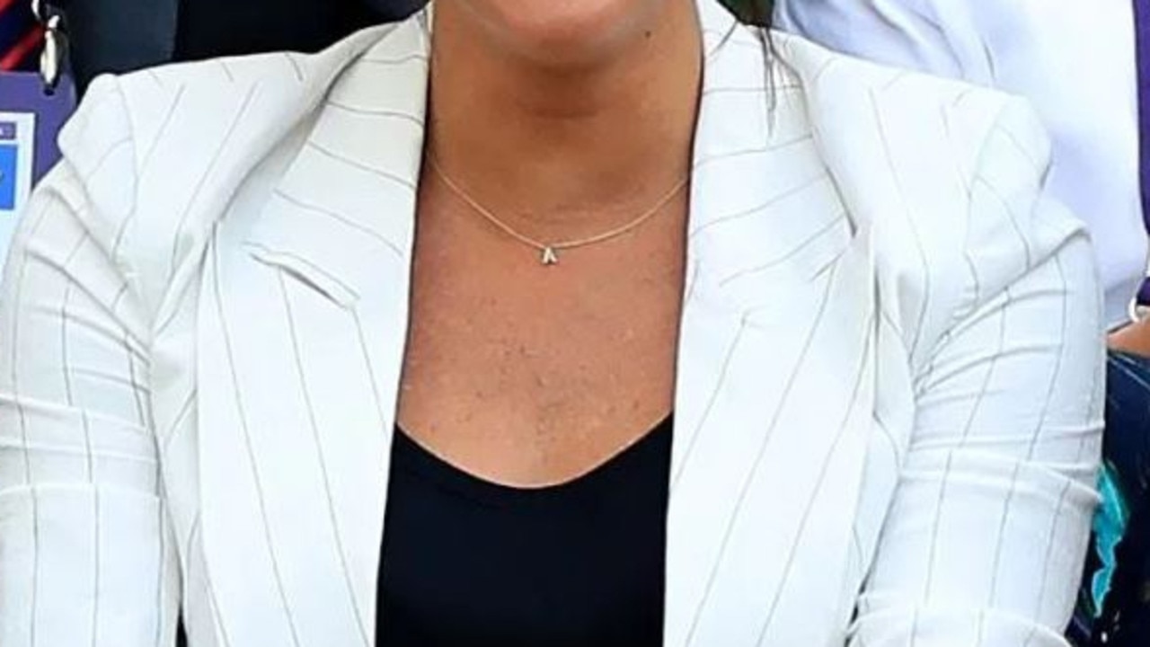 A little 'A'! Meghan's necklace pays tribute to her baby boy, Archie.