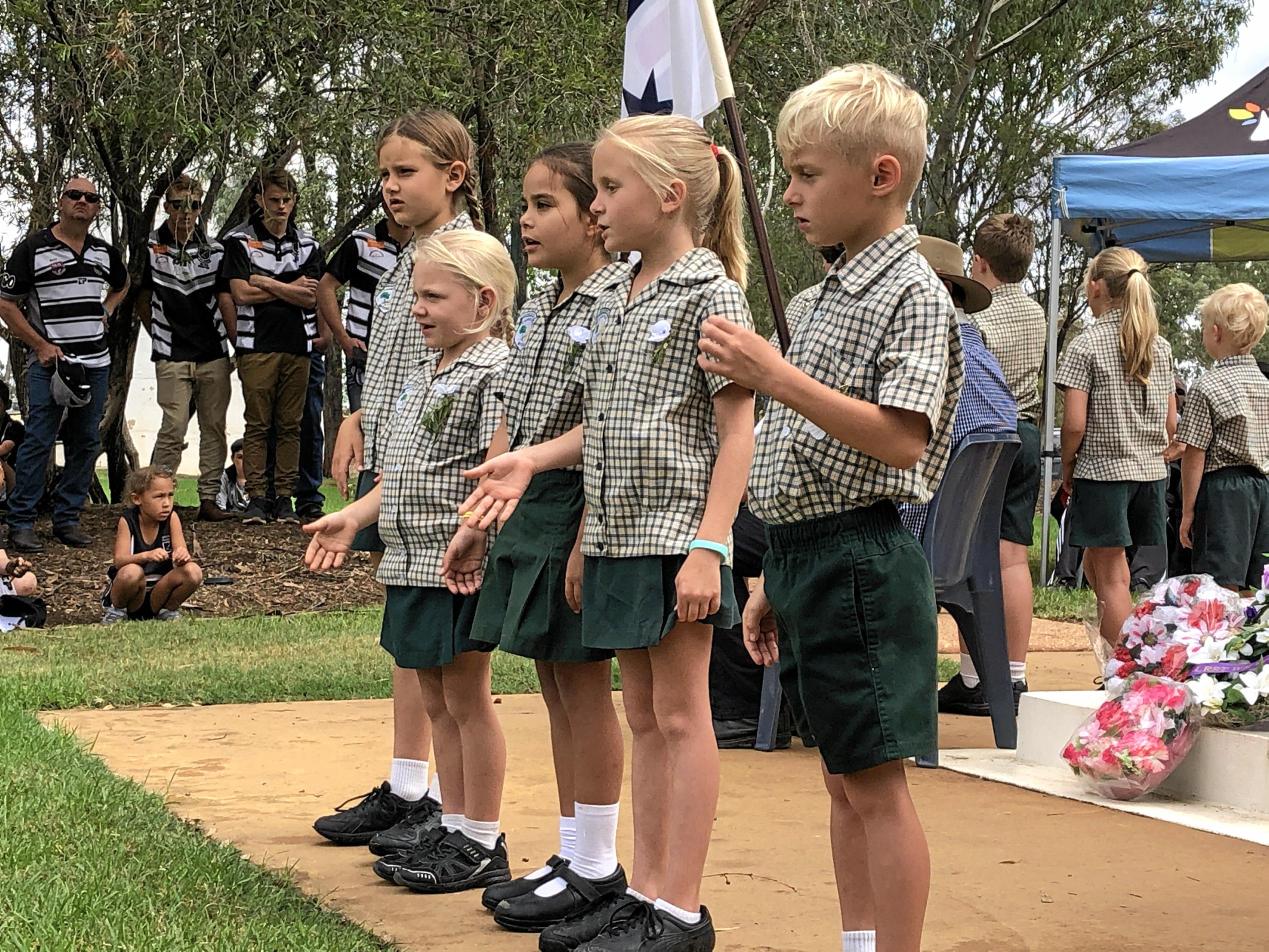 Mitchell Anzac Day march and service. Picture: Jorja McDonnell