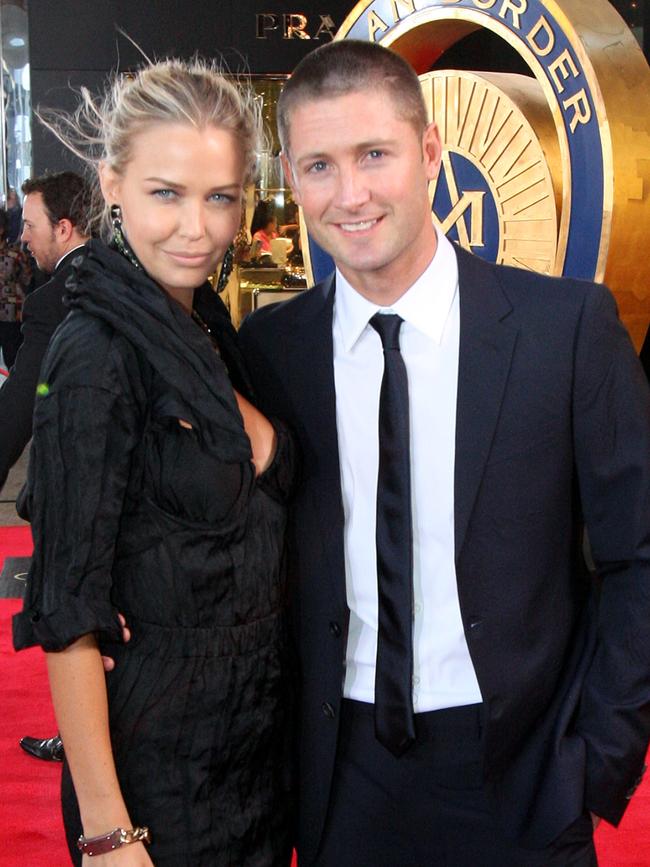 Michael Clarke and former partner Lara Bingle.