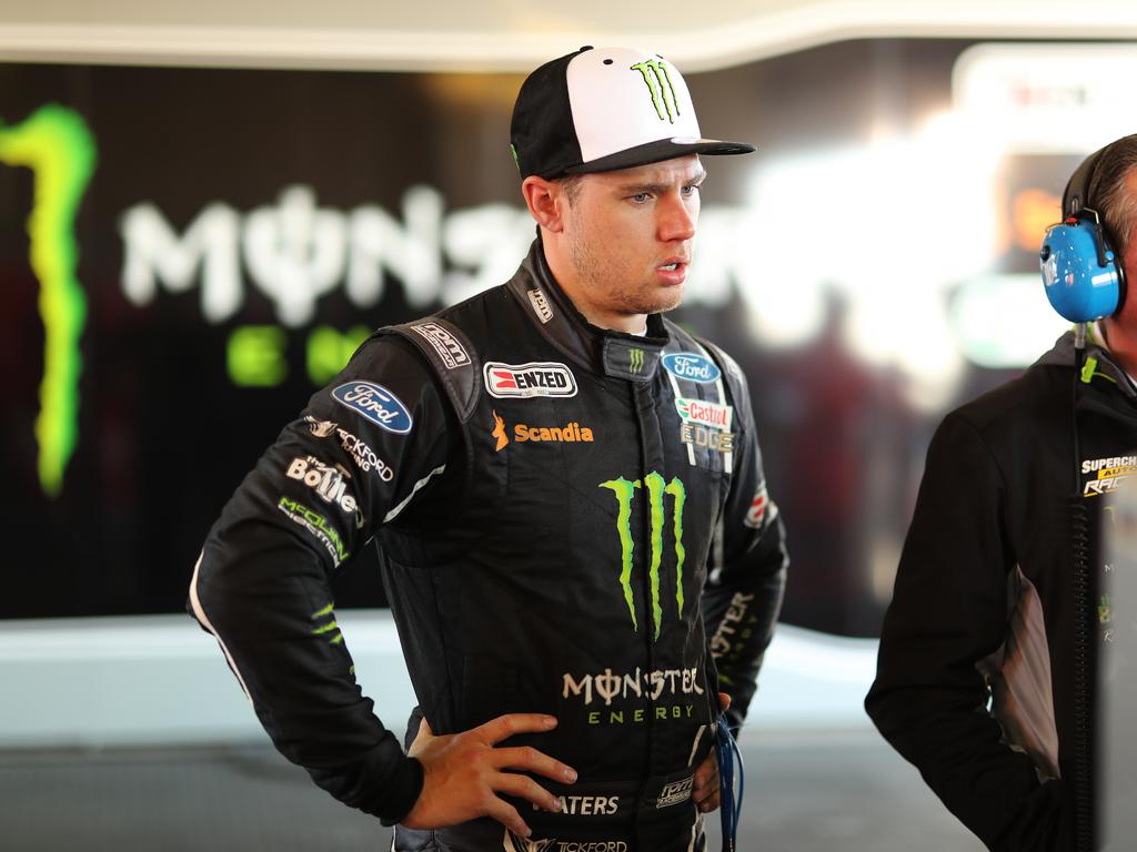 2019 Supercheap Auto Bathurst 1000, Virgin Australia Supercars Championship. #6 Monster Energy Racing Cameron Waters, Ford Mustang GT after the morning practise session. Picture Rohan Kelly