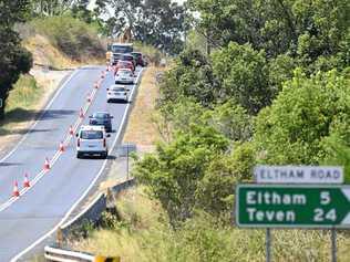 UPHILL BATTLE: A new NRMA report has named Bangalow Rd among the ones needing repairs in the Lismore City Council area. Picture: Marc Stapelberg