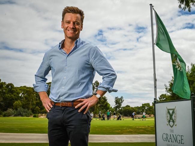 2/3/23 -  Performance54 managing director Nick Hassle, who's responsible for overseeing the upcoming LIV Golf tournament in Adelaide which is being held at the Grange golf course. Picture: Naomi Jellicoe