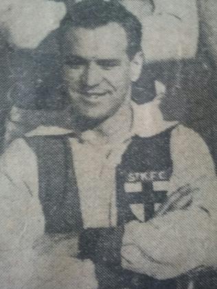 Brian Milnes in the 1950s when he played for the Saints.