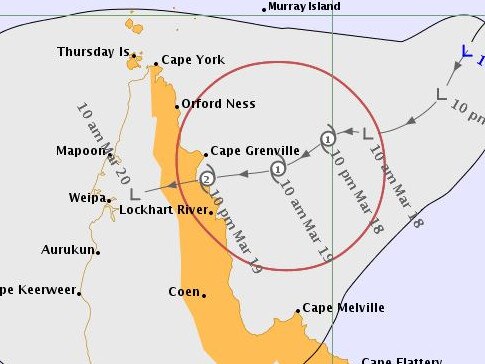 The Bureau of Meteorology says there is a high chance of tropical cyclone formation in the northwest Coral Sea on Monday.