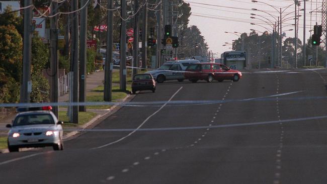 The Moorabin scene where Gary Silk and Rodney Miller were shot dead. Picture: Andrew Batsch