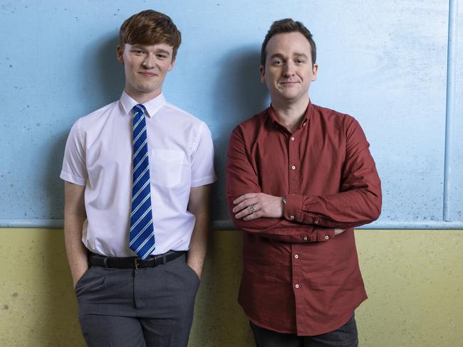 Qweekend - Shake & Stir production of Fourteen. Actor, Conor Leach and Writer, Shannon Molloy. Pic Mark Cranitch.