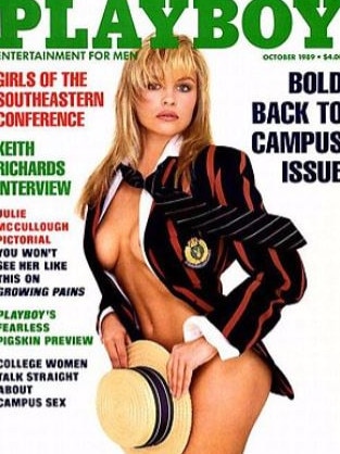 Anderson on the cover of Playboy, October 1989.