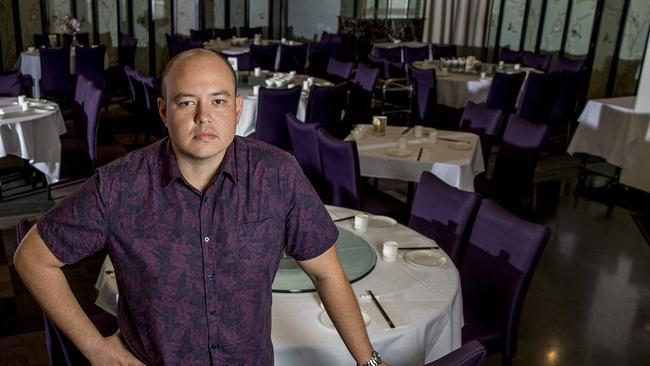 Melbas Asian Seafood restaurant's operation manager Chris Gibson is urging locals to support business hugely impacted by the coronavirus. Picture: Jerad Williams