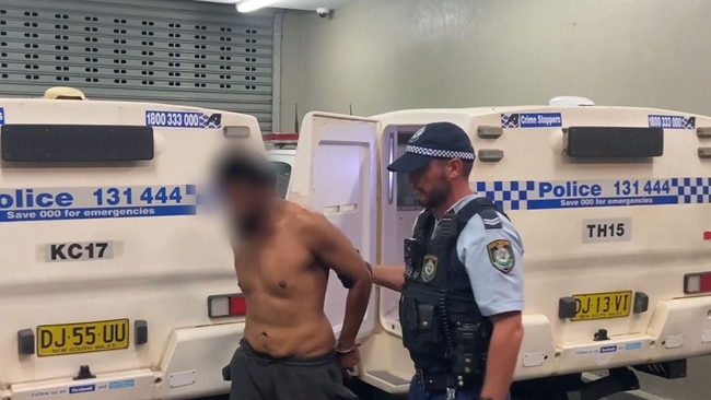 A man arrested following a home invasion on the state’s north coast, resulting in the death of a man and another seriously injured at Kingscliff. Picture: NSW Police