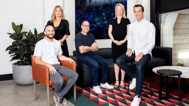 The Square Peg Melbourne team: Dan Krasnostein, Jenna Sheils, Paul Bassat, Leila Lee, and Ben Hensman. Source: Supplied.