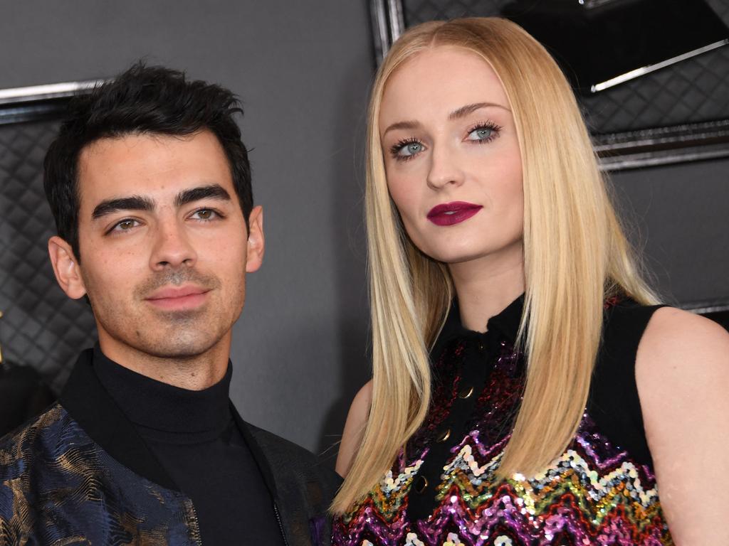 Sophie Turner has accused her husband, Joe Jonas, of refusing to let their two young daughters return to her native England. Picture: AFP