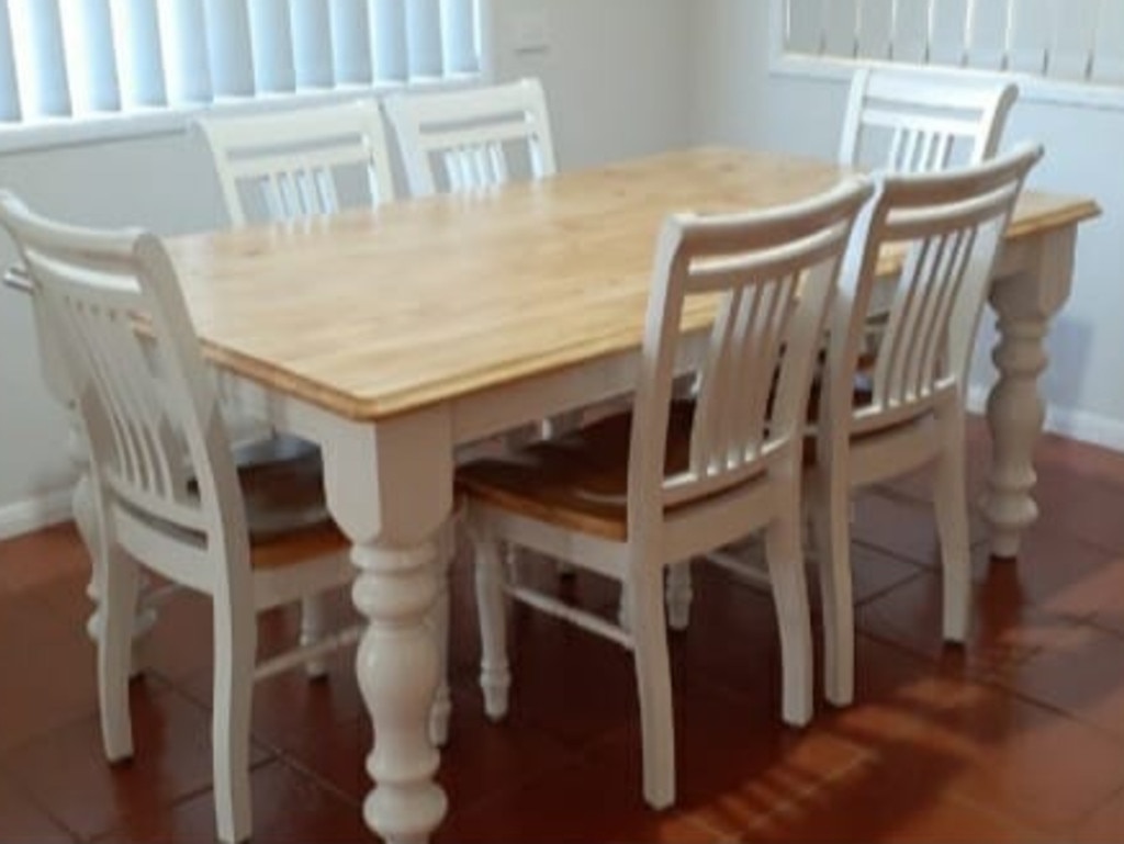 Upcycled table deals and chairs