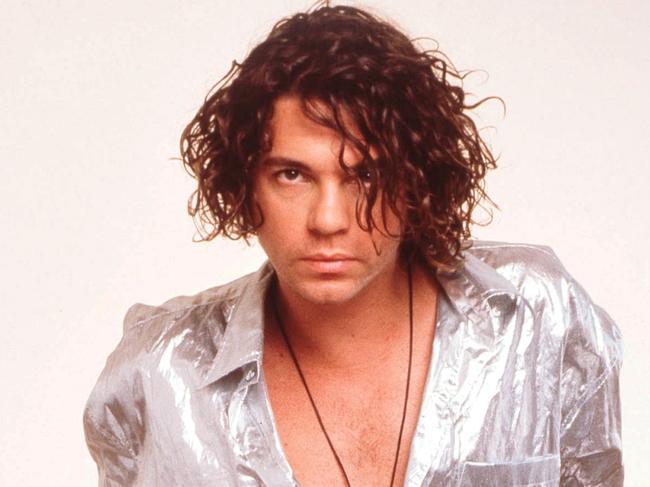 ONLINE ONLY - Michael Hutchence of INXS, studio portrait, London, 1990. Picture: Michael Putland/Getty Images