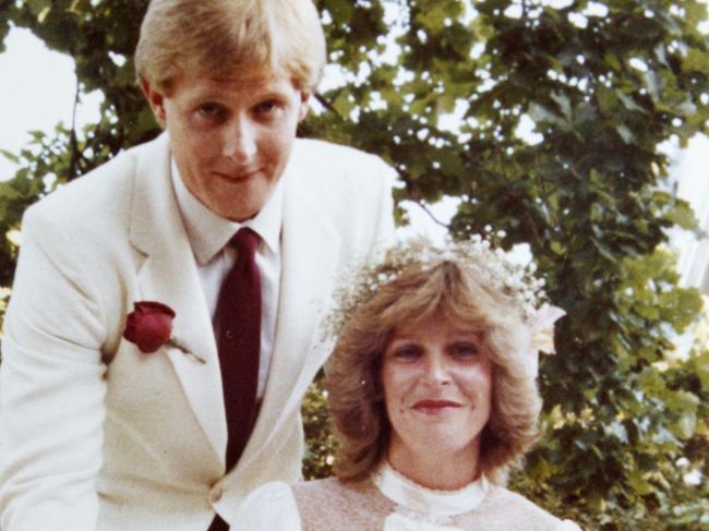 Allan and Julie on their wedding day.