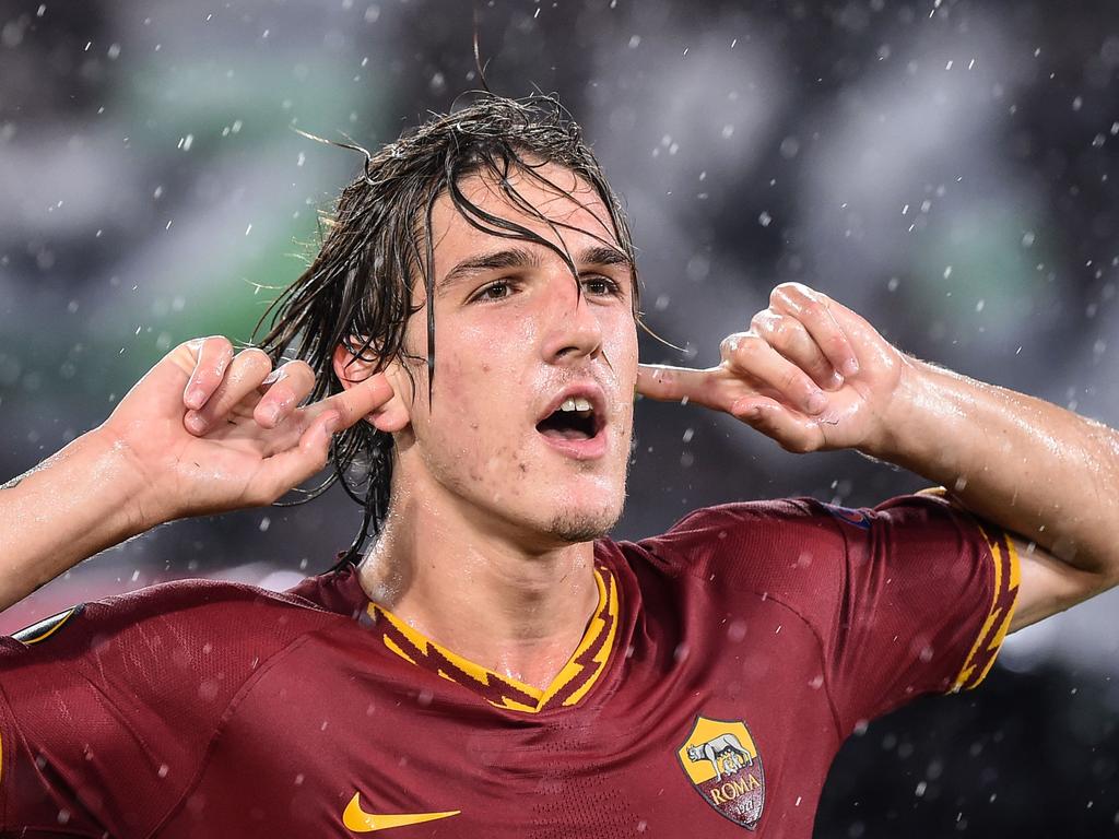 Nicolo Zaniolo. (Photo by Filippo MONTEFORTE / AFP)