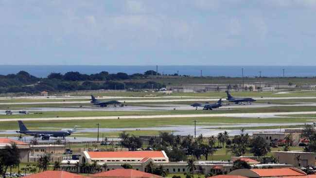 Analysts talk of a Chinese 'base race' to rival the US military’s long-established presence in the region, such as their base in Guam, above. Picture: Reuters/The Times