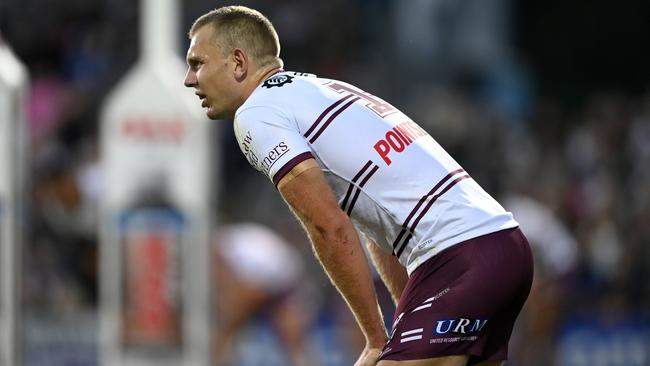 Tom Trbojevic struggles with a back injury. Picture: Getty