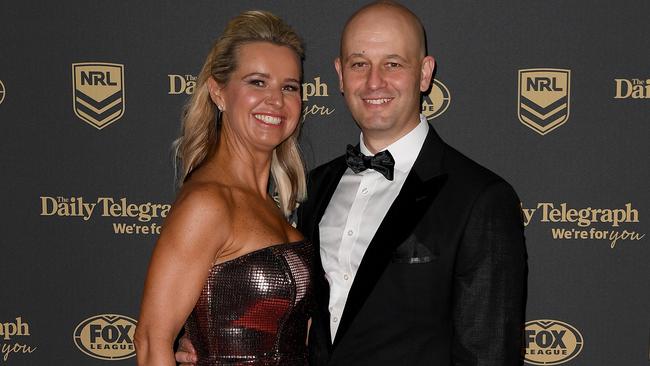 Todd Greenberg and wife Lisa had reason to celebrate. Photo: AAP Image/Dan Himbrechts