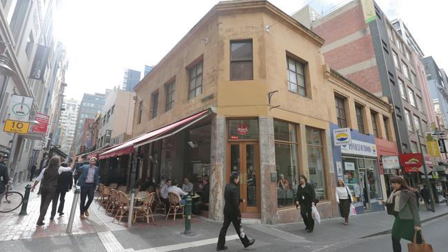 Kirk’s Wine Bar on Hardware Lane pays homage to the laneway’s old namesake.