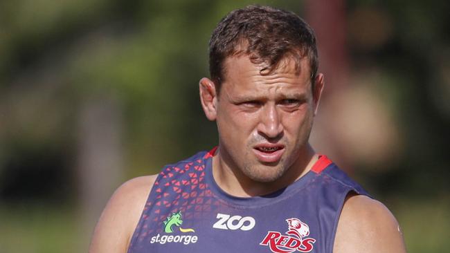 Ruan Smith at Queensland Reds training. Photo: AAP