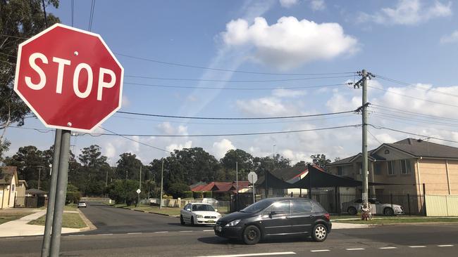 Stop signs replaced give way signs at the deadly intersection at Crawford Rd and Coveny St, Doonside last month.