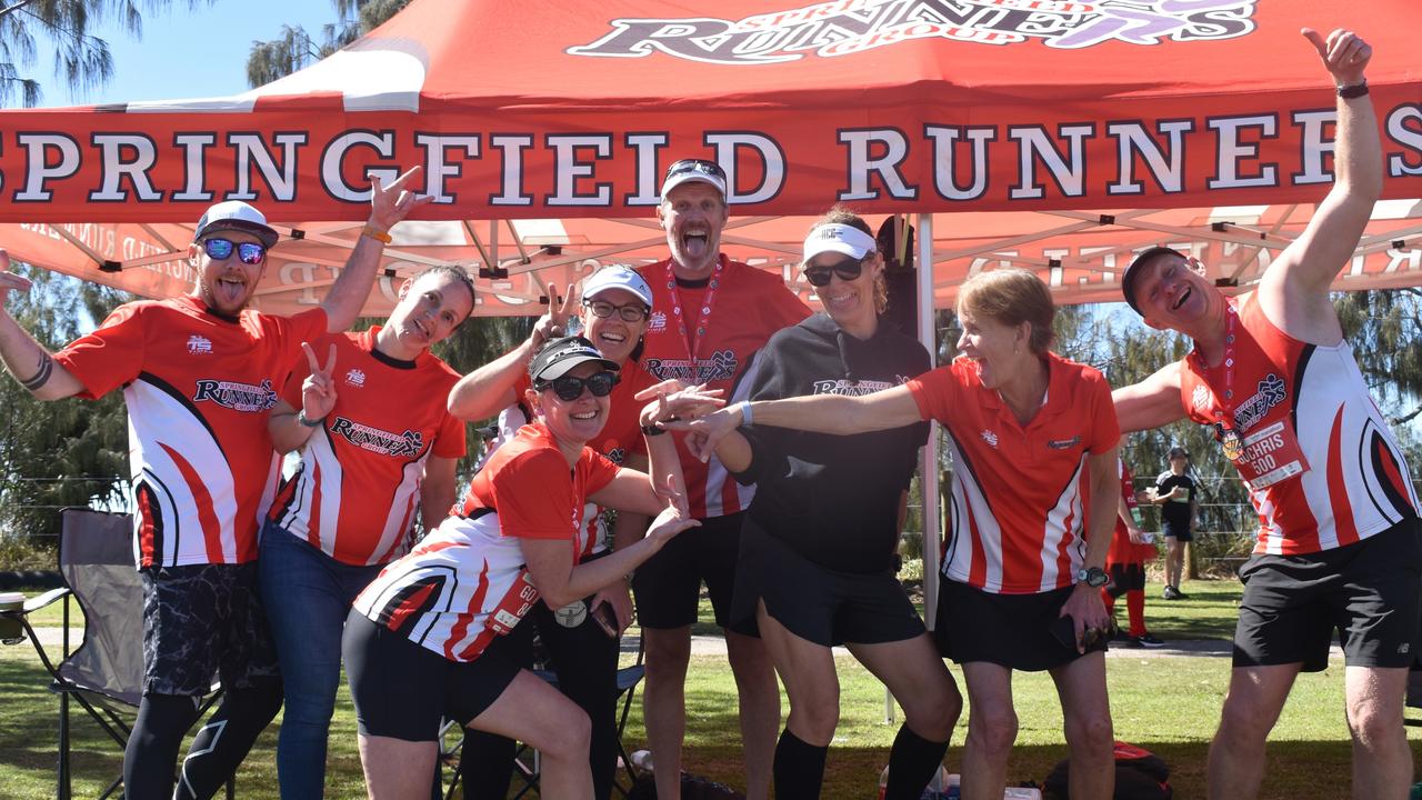 The Springfield runners group at the 2022 Sunshine Coast Marathon. Picture: Eddie Franklin