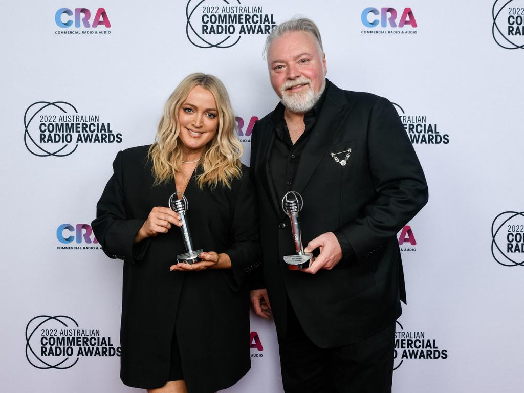 The two were also crowned best on-air team (FM) at the ACRAs. Picture: Supplied