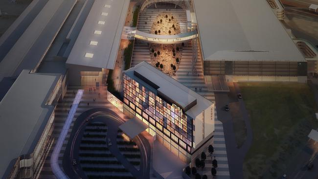 Artist's impression of the planned Adelaide Airport Hotel