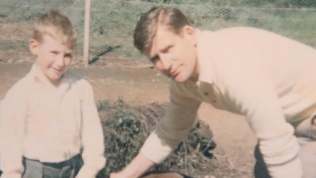 Bertie Kidd with his son Stephen. Picture: Supplied