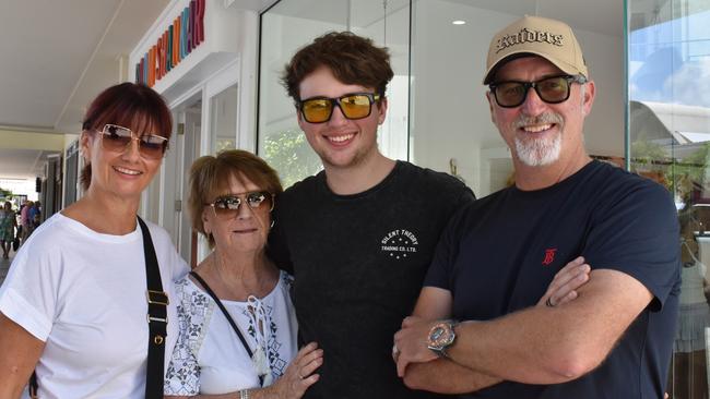 Angela Williams and Pat Edmiston with Dana and Noel Williams. Picture: Letea Cavander