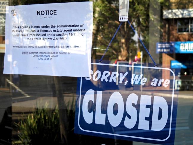 LJ Hooker franchise theft story. Mount Waverley office. Picture: Tony Gough