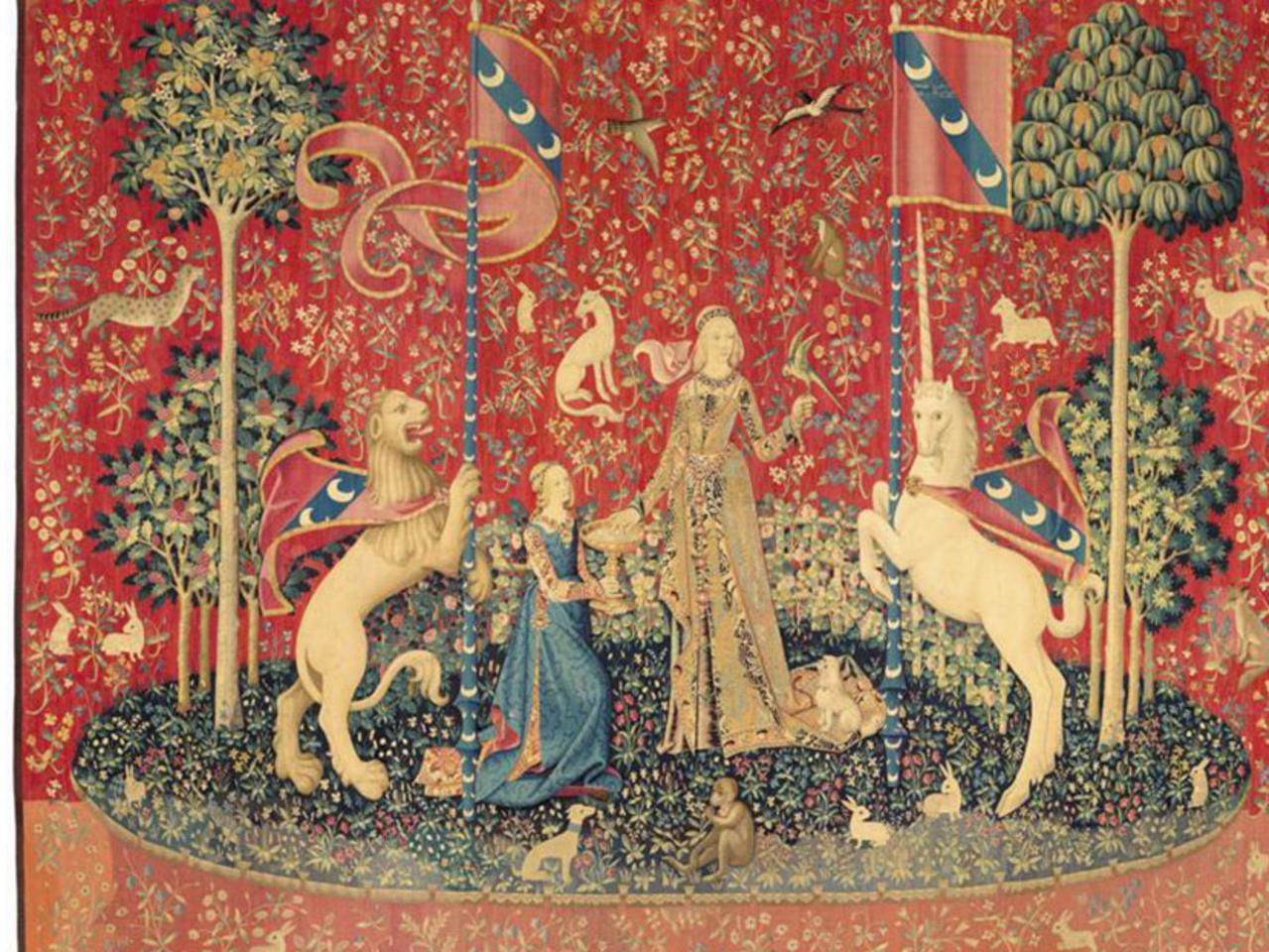 Lady and the unicorn best sale tapestry meaning