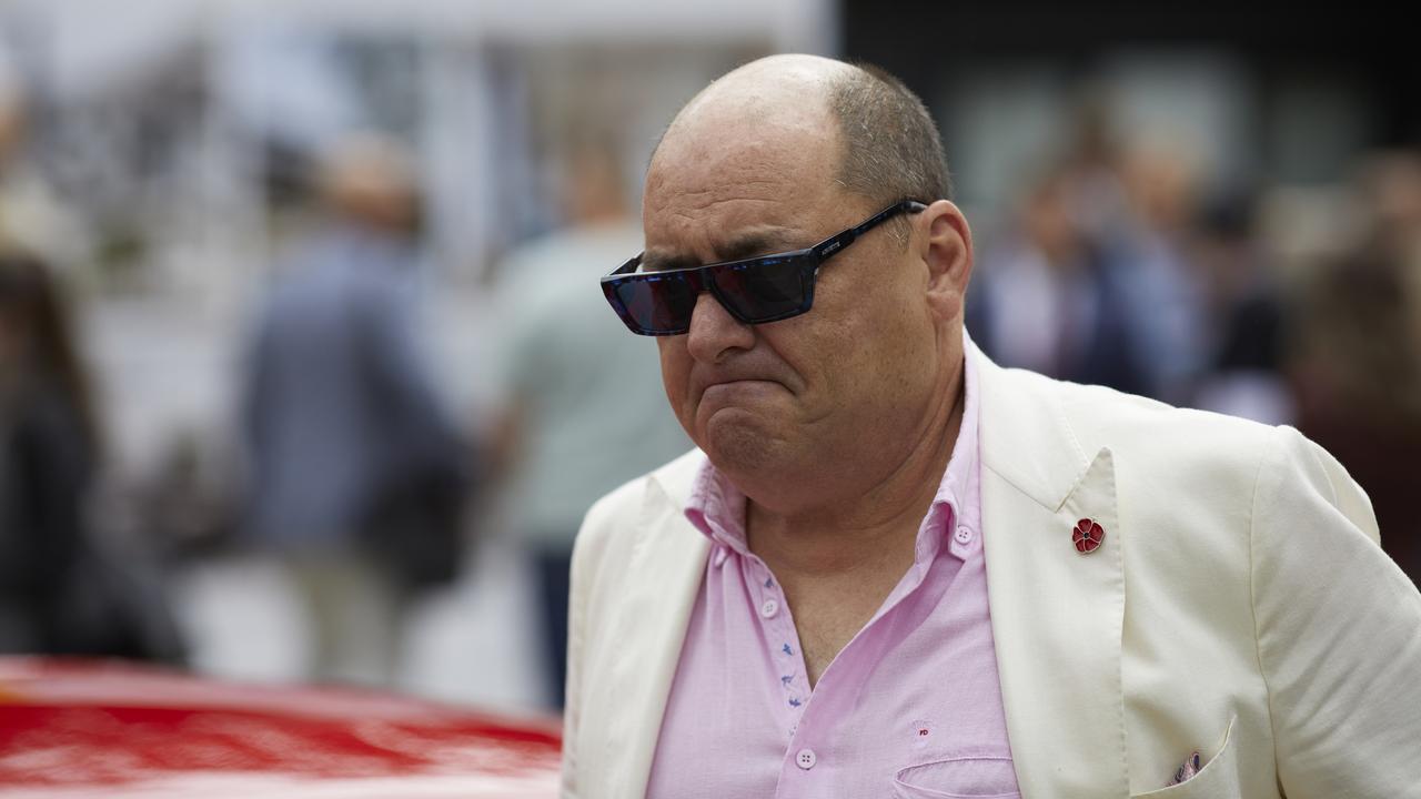 Danny Wallis showed up to the auctions in a Ferrari. Picture: Supplied/Channel 9