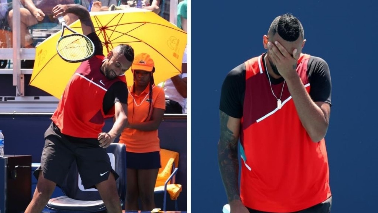 Nick Kyrgios can't control his temper.