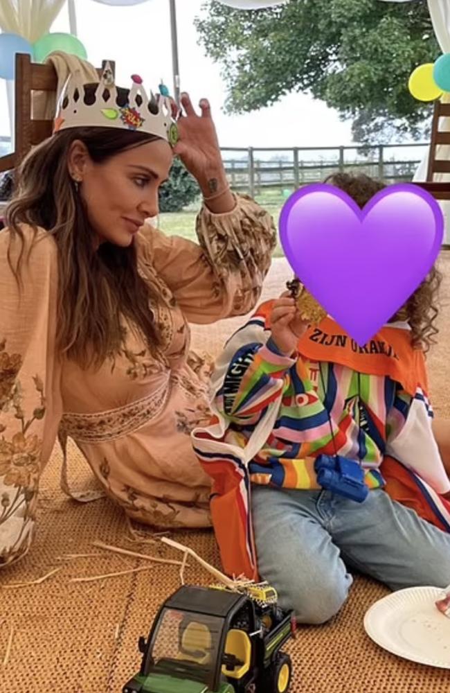 She shared a rare post with her young son to mark his birthday. Picture: Instagram